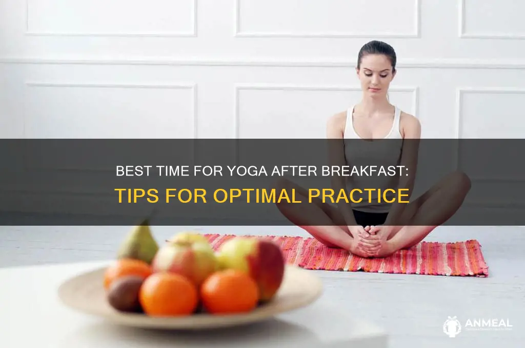 when to do yoga after breakfast