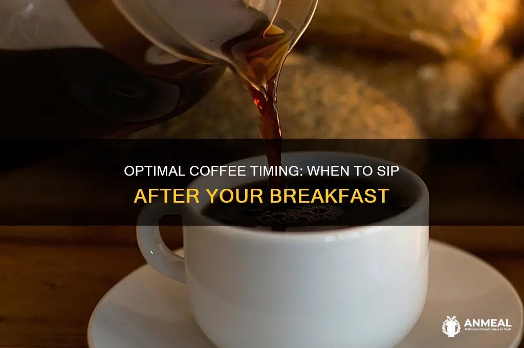 when to drink coffee after breakfast