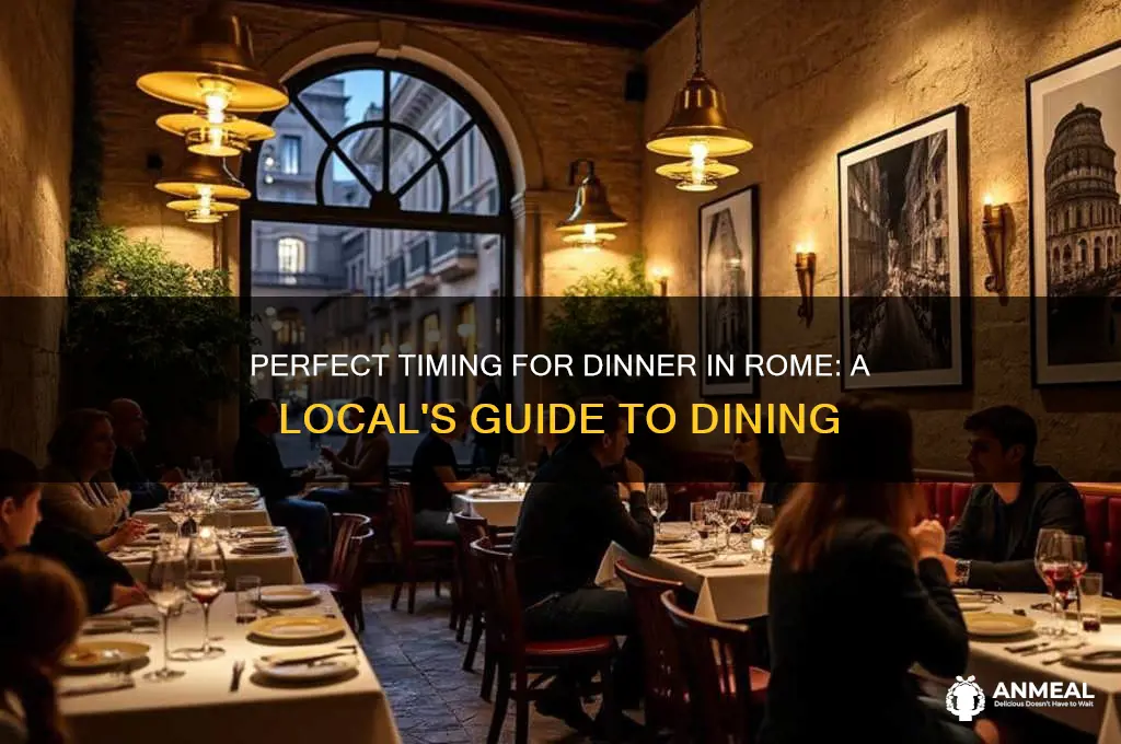 when to get dinner in rome
