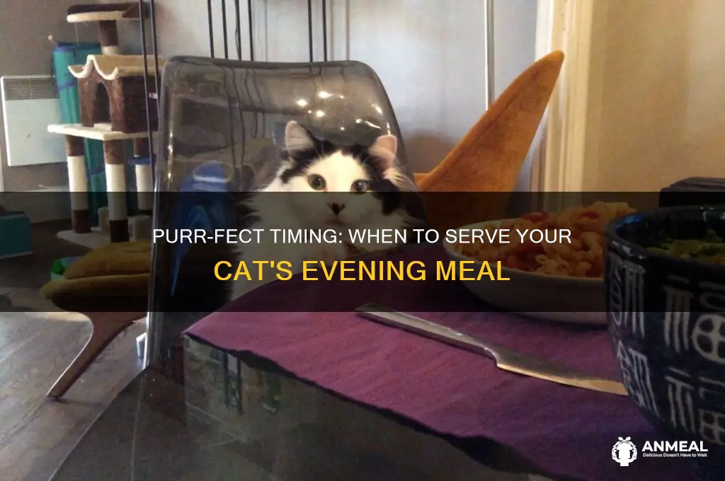 when to give cat dinner