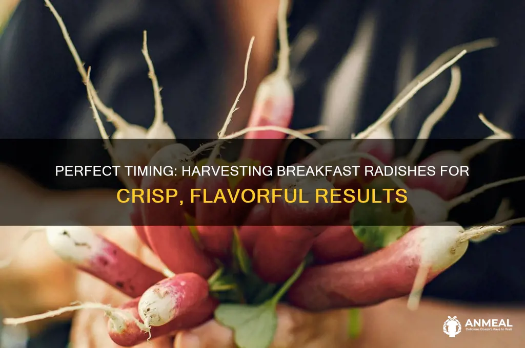 when to harvest breakfast radishes