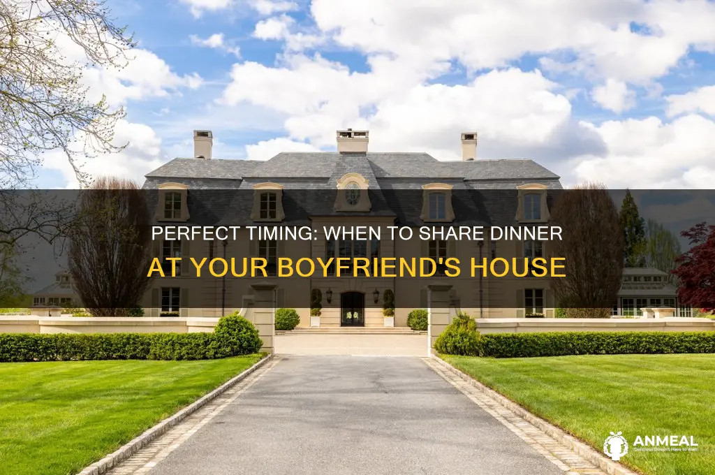 when to have dinner at boyfriends house