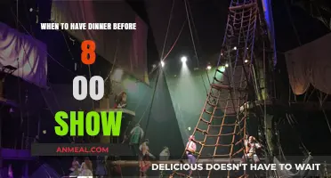 Perfect Timing: When to Eat Dinner Before an 8:00 PM Show