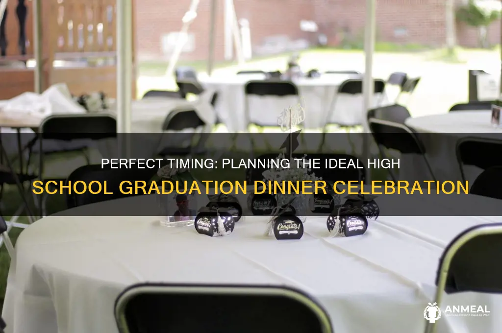 when to have high school graudation dinner