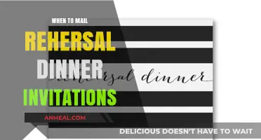 Perfect Timing: When to Mail Rehearsal Dinner Invitations for Your Wedding