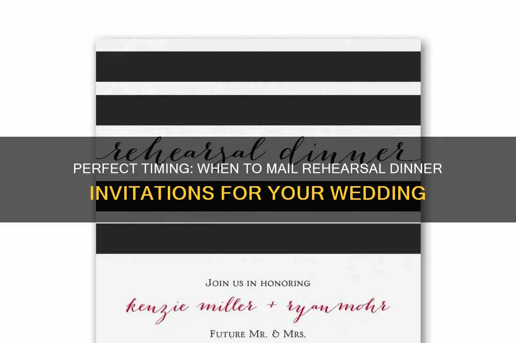 when to mail rehersal dinner invitations