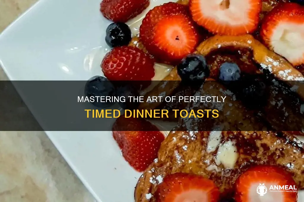 when to propose a toast at dinner
