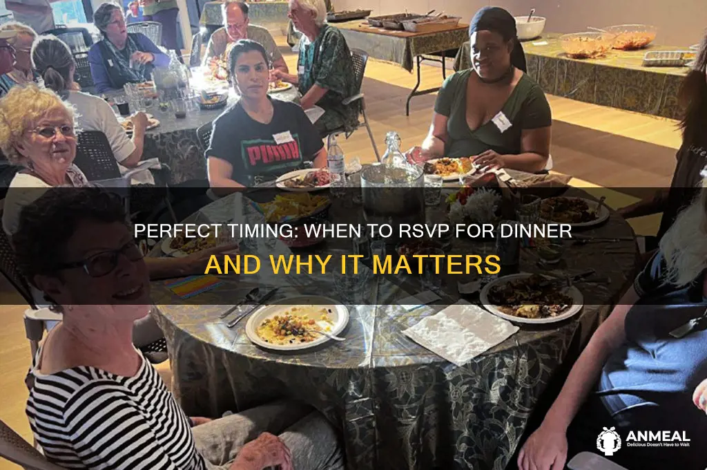 when to rsvp for dinner