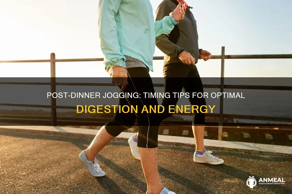 when to run after dinner
