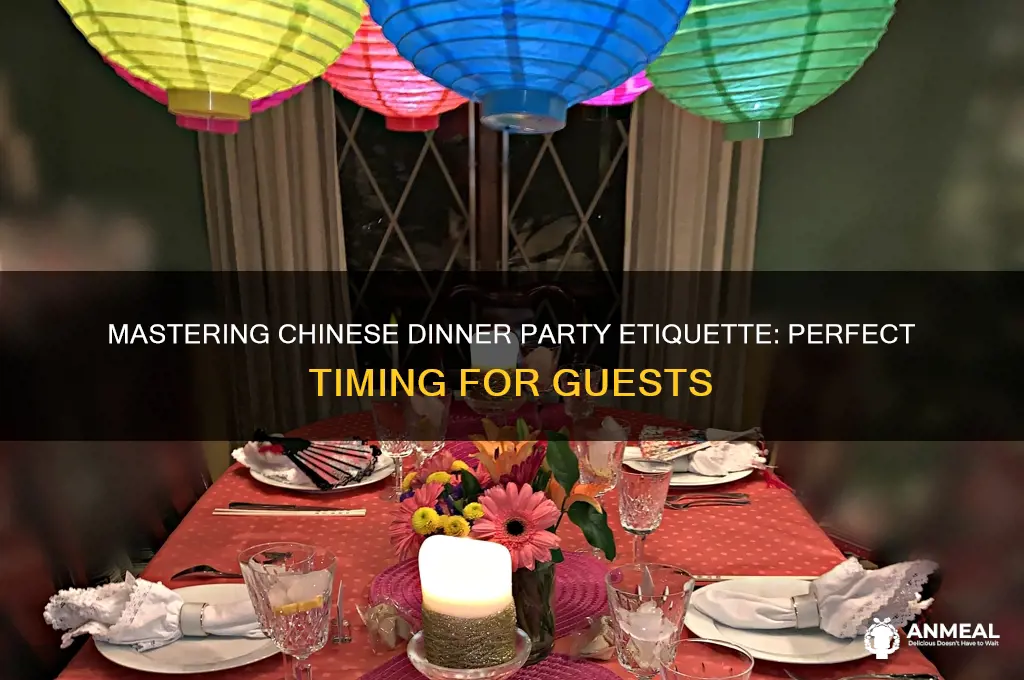 when to show up to a dinner party in china