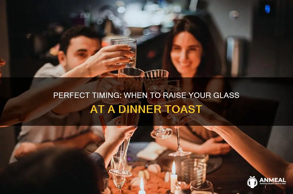 when to toast at a dinner