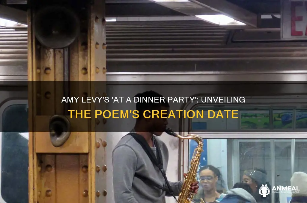 when was at a dinner party by amy levy written