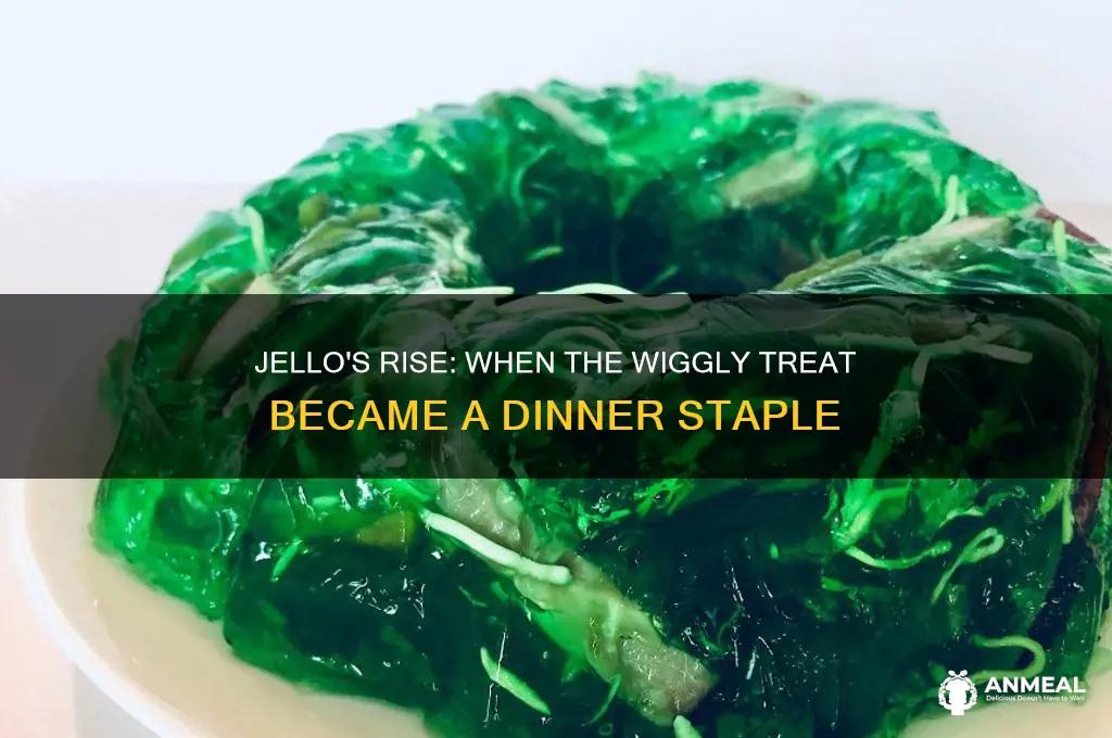 when was jello popular in dinner food
