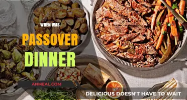 When is Passover Dinner? A Guide to the Seder Night