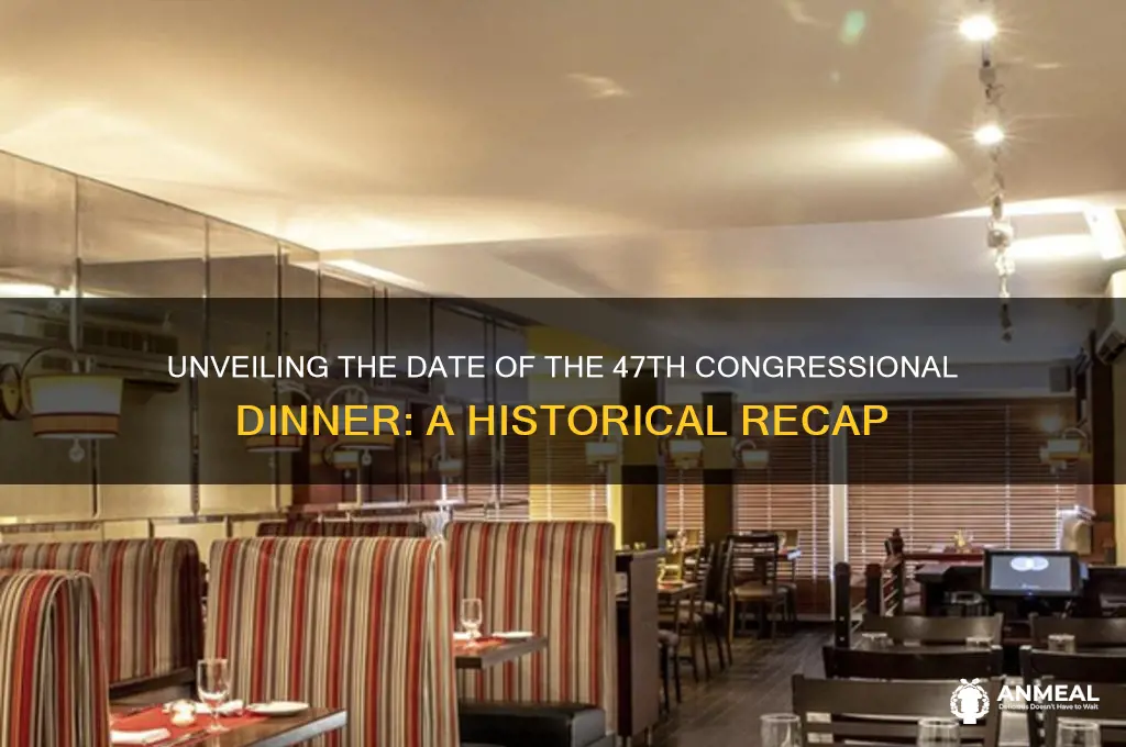 when was the 47th congressional dinner