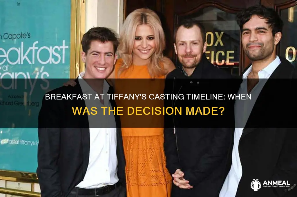 when was the casting decided for breakfast at tiffany