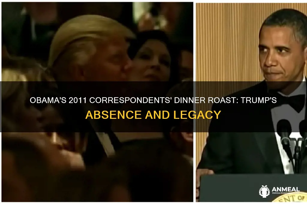 when was the correspondents dinner obam dissed trump