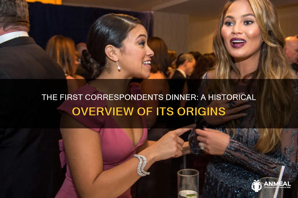 when was the first correspondents dinner held