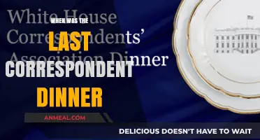 When Was the Last White House Correspondents' Dinner Held?