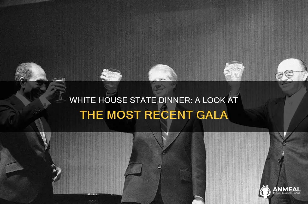 when was the last state dinner at the white house