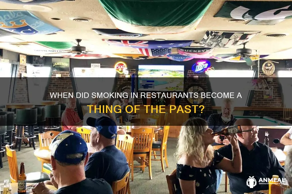 when were you allowed to smoke in a dinner
