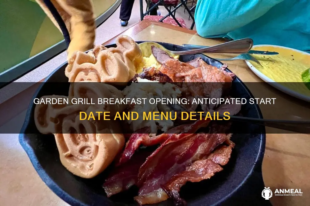 when will garden grill open for breakfast