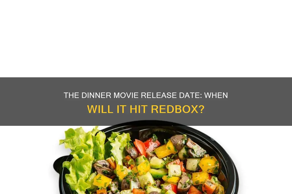 when will the movie the dinner come to redbox