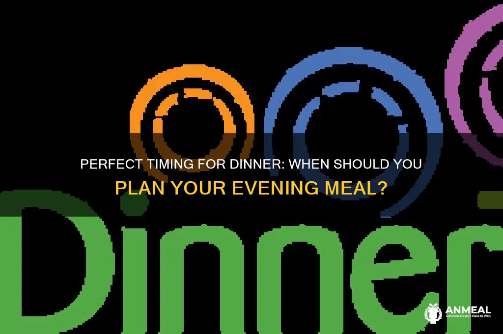 when will you have dinner
