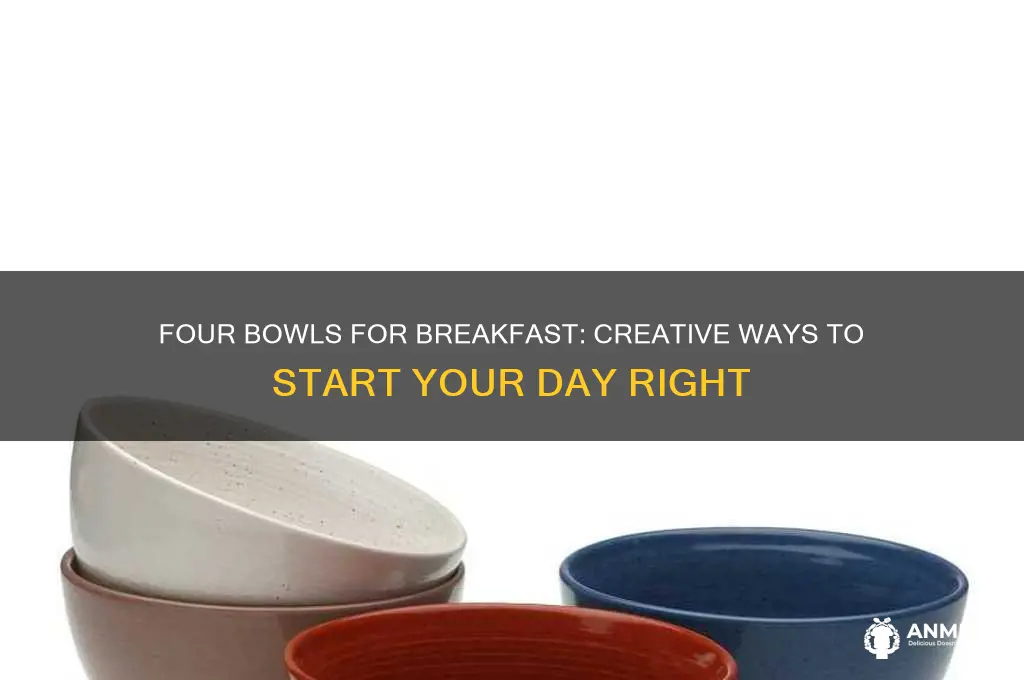 when you have 4 bowls for breakfast