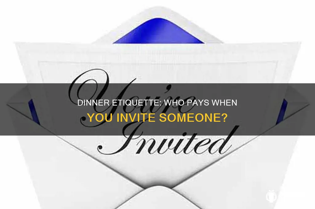 when you invite someone to dinner do you pay