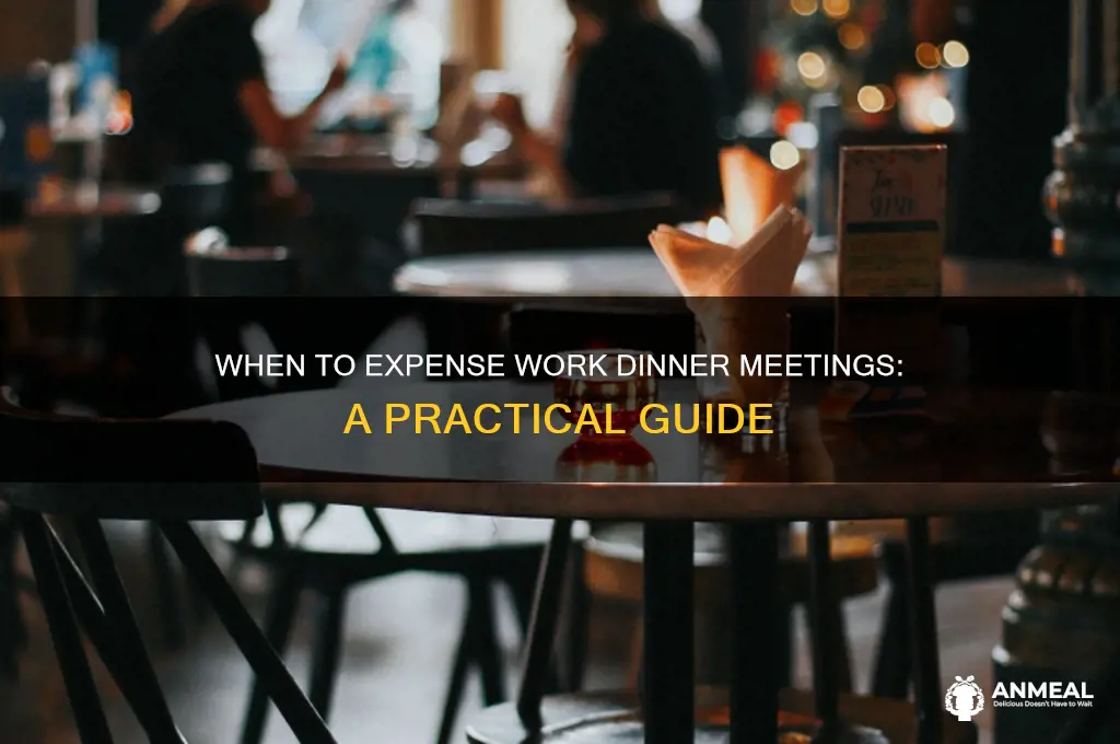 when you should expense dinner meetings for work