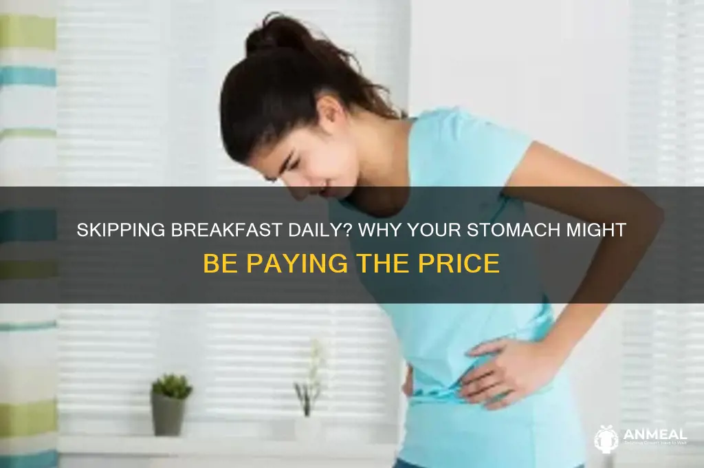 when you skip breakfast everyday wnd yor stomach hurts