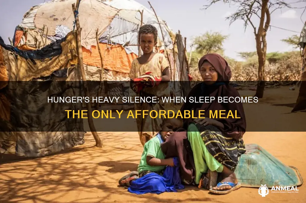 when your so poor you have sleep for dinner