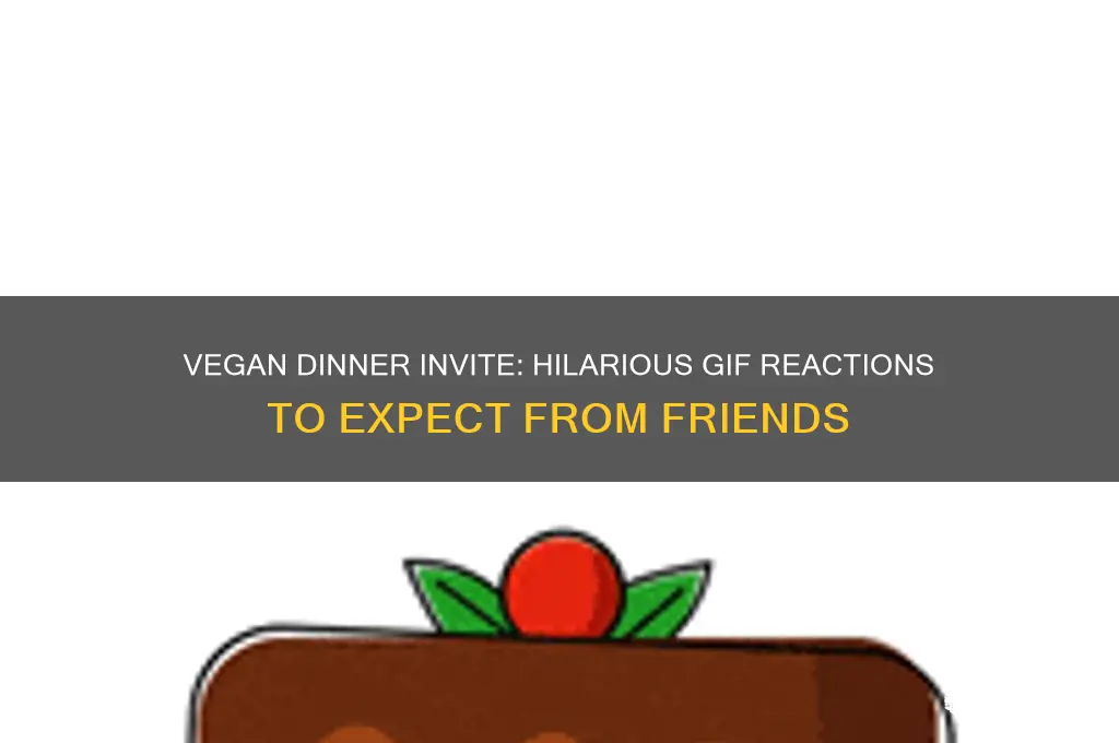 when your vegan friends invite you for dinner gif