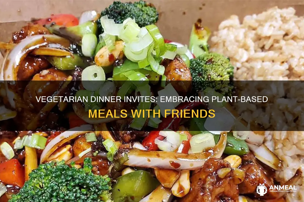 when your vegetarian friends invite you to dinner