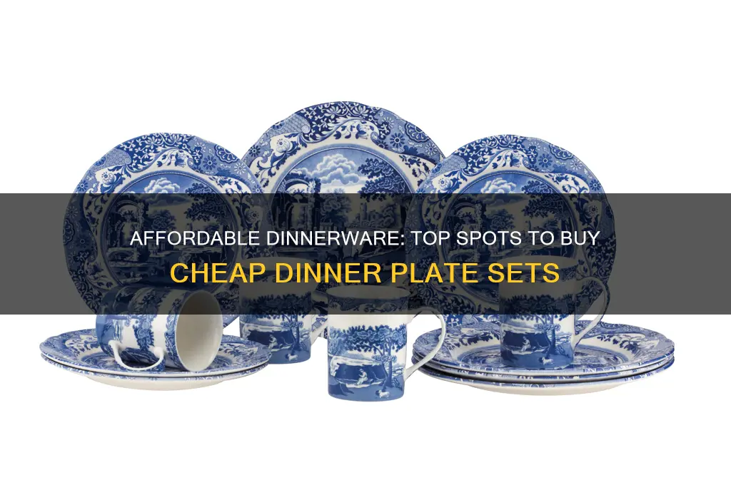 where buying cheap dinner plates set