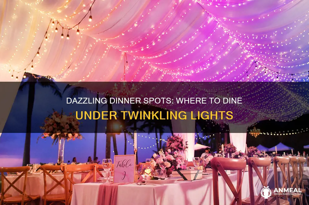 where caan i go to have dinner with lights