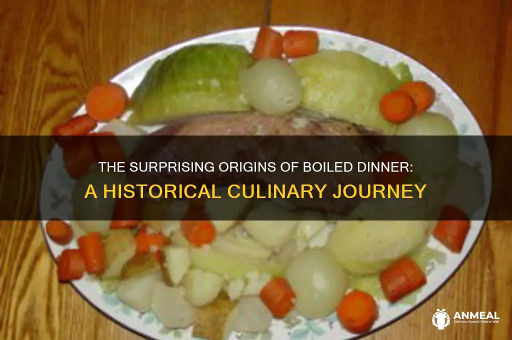 where did boiled dinner come from