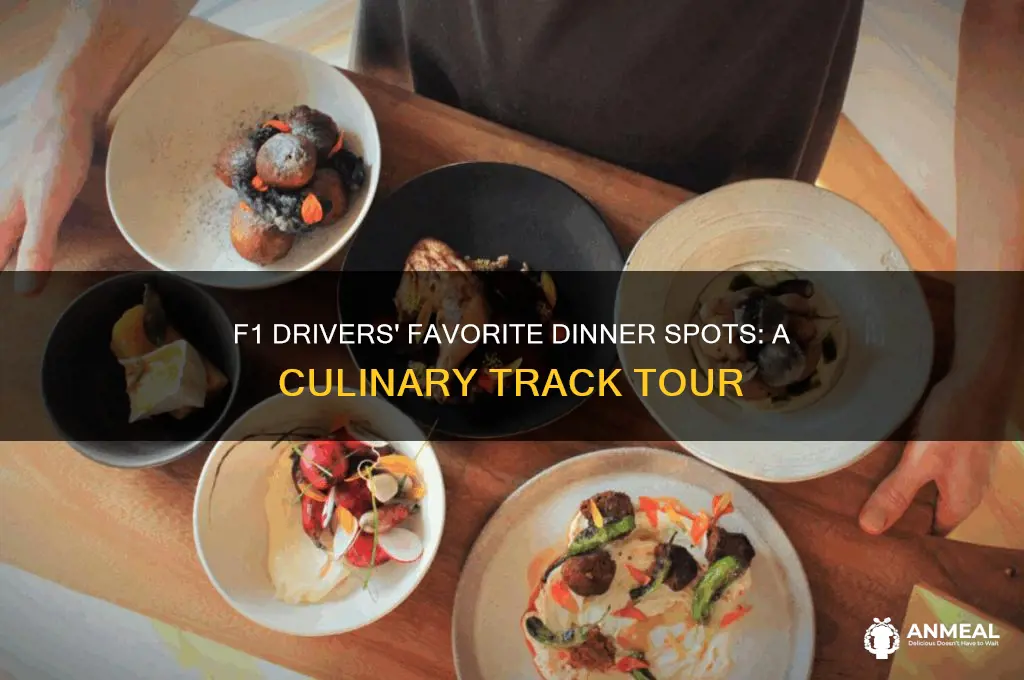 where did f1 drivers go for dinner