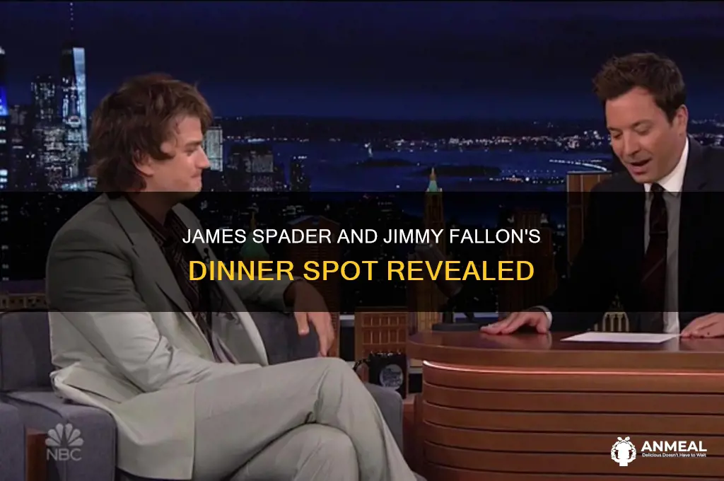 where did james spader jimmy fallon have dinner