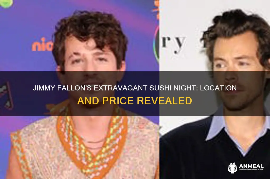 where did jimmy fallon have a very expensive sushi dinner