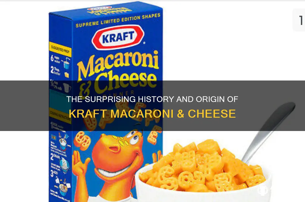 where did kraft dinner originate