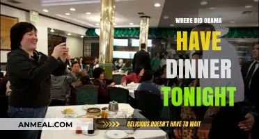 Obama's Evening Dining Spot: Tonight's Exclusive Restaurant Choice Revealed