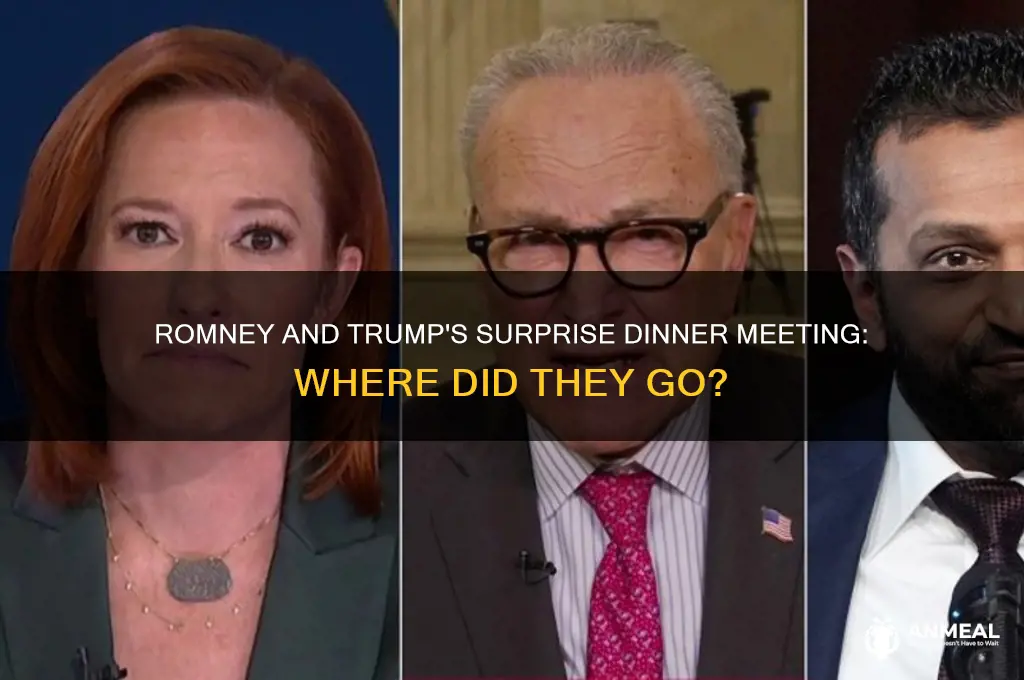 where did romney and trump go to dinner last night