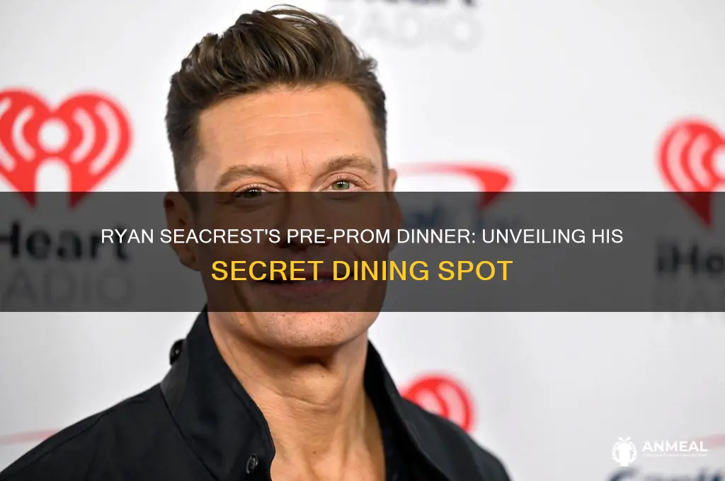 where did ryan seacrest go to dinner before prom