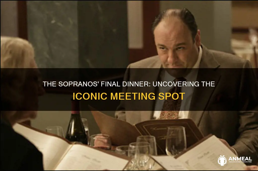 where did sopranos meet for final dinner