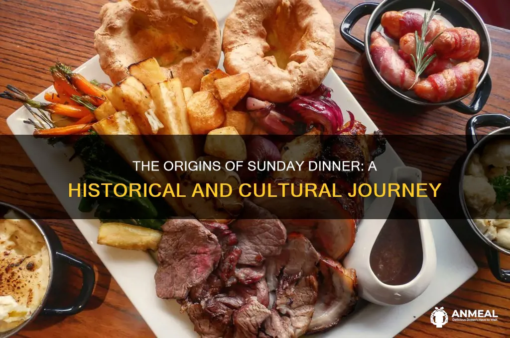 where did sunday dinner come from