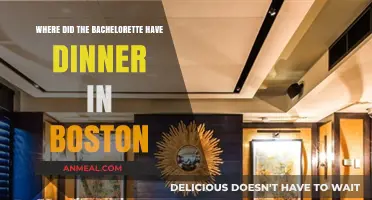 Bachelorette's Boston Dinner Spot: Unveiling the City's Romantic Culinary Gem