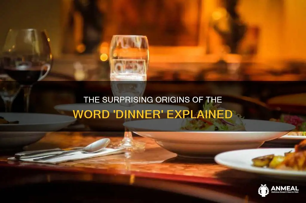 where did the term dinner come from