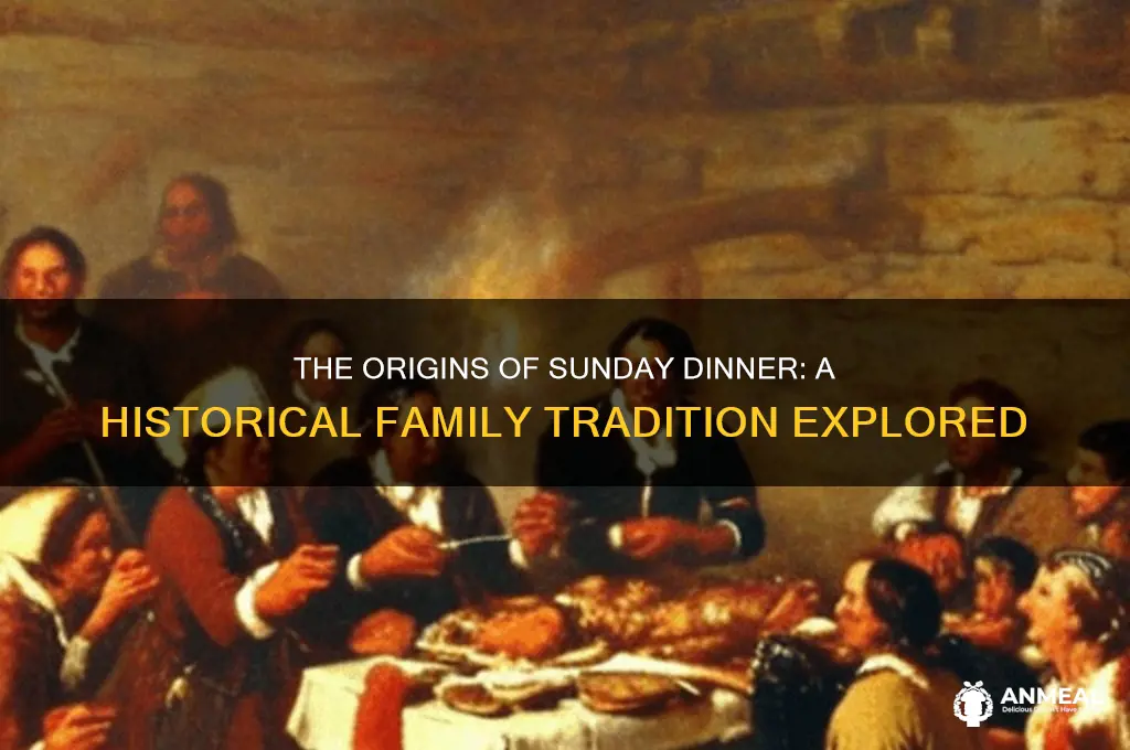 where did the tradition of sunday dinner come from